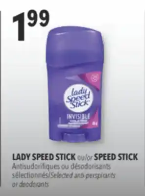 Familiprix Lady Speed Stick Invisible antiperspirant cool & fresh 45g offer