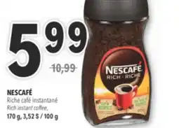 Familiprix NESCAFÉ, Riche café instantané/Rich instant coffee, 170 g … offer