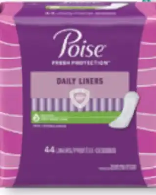 Familiprix Poise long length very light absorbency liners 44un offer