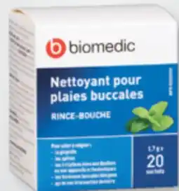 Familiprix Biomedic sachets of oral wound cleanser offer