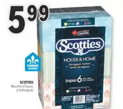 Familiprix Scotties Original 2-ply tissues Box 6x126un offer