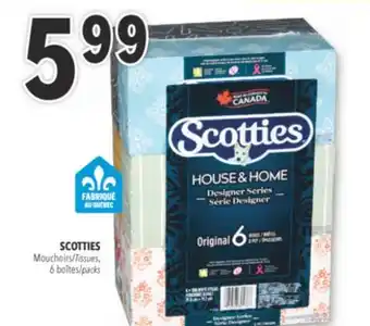 Familiprix Scotties Original 2-ply tissues Box 6x126un offer