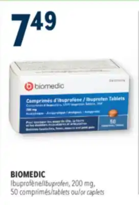 Familiprix BIOMEDIC Ibuprofen, 200 mg, 50 tablets or caplets offer