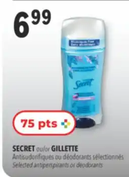 Familiprix Secret Aluminum Free solid deodorant real lavender 68g offer