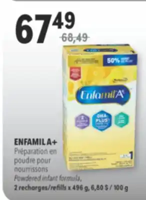 Familiprix ENFAMIL A+ Powdered infant formula offer