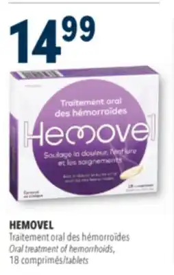 Familiprix Hemovel treatment of hemorrhoids oral tablets 18un offer