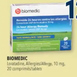 Familiprix Biomedic non-drowsy 24 hour allergy remedy tablets 20un offer
