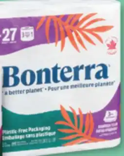 Familiprix Bonterra 3-ply bathroom tissue rolls offer