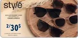 Familiprix Selected sunglasses offer