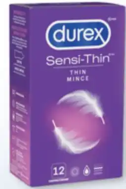 Familiprix Durex Sensi-Thin ultra fine lubricated condoms offer