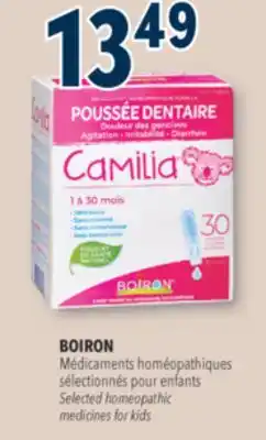 Familiprix BOIRON Selected homeopathic medicines for kids offer