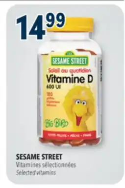 Familiprix SESAME STREET Selected vitamins offer