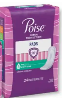 Familiprix POISE Pads or liners, selected sizes offer