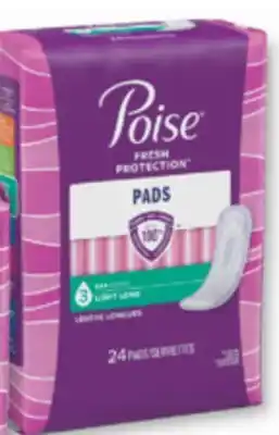 Familiprix POISE Pads or liners, selected sizes offer