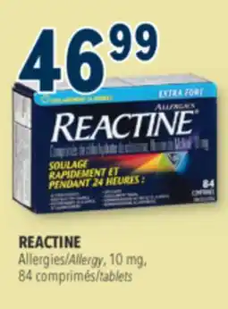 Familiprix Reactine extra strength 24 hour allergy relief tablets offer