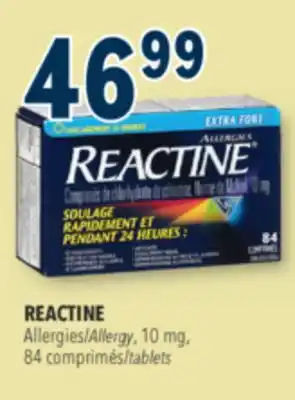 Familiprix Reactine extra strength 24 hour allergy relief tablets offer
