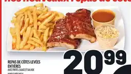 Metro REPAS DE CÔTES LEVÉES ENTIÈRES | WHOLE RIBS MEAL offer