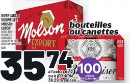 Metro BIÈRE LABATT BUDWEISER, MOLSON EXPORT | BEER offer