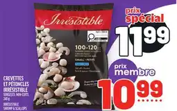Metro CREVETTES ET PÉTONCLES IRRÉSISTIBLE | IRRÉSISTIBLE SHRIMP & SCALLOPS offer