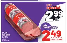 Metro LESTERS ALL BEEF SALAMI | LESTERS ALL BEEF SALAMI offer
