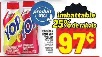 Metro YOGOURT À BOIRE YOP YOPLAIT | YOPLAIT YOP DRINKABLE YOGURT offer