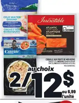 Metro COQUILLE AUX FRUITS DE MER-REPAS | MEAL-SEAFOOD SHELL offer