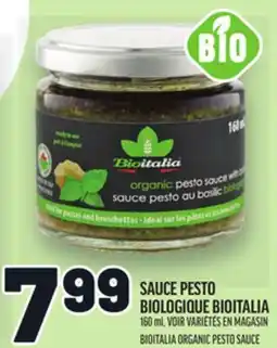 Metro SAUCE PESTO BIOLOGIQUE BIOITALIA | BIOITALIA ORGANIC PESTO SAUCE offer