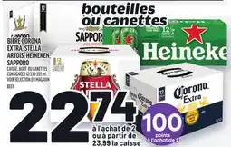 Metro BIÈRE CORONA EXTRA, STELLA ARTOIS, HEINEKEN, SAPPORO | BEER offer