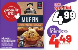 Metro MÉLANGE À MUFFINS QUAKER | QUAKER MUFFIN MIX offer