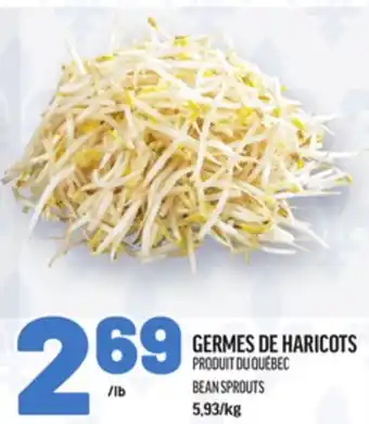 Metro GERMES DE HARICOTS | BEAN SPROUTS offer