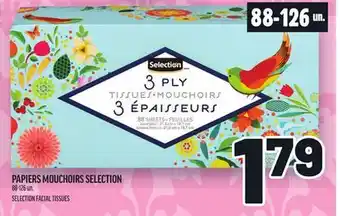 Metro PAPIERS MOUCHOIRS SELECTION | SELECTION FACIAL TISSUES offer