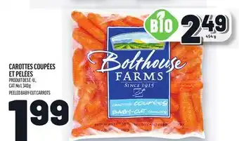 Metro CAROTTES COUPÉES ET PELÉES | PEELED BABY-CUT CARROTS offer