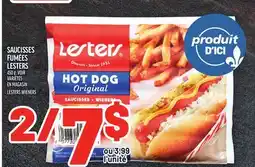Metro SAUCISSES FUMÉES LESTERS | LESTERS WIENERS offer