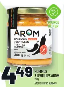 Metro HUMMUS 3 LENTILLES AROM | AROM 3 LENTILS HUMMUS offer