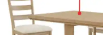 The Brick Aspen Dining Table with 80-104 Extension, Trestle Base - Natural offer