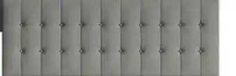The Brick Ellis Upholstered Headboard in Charcoal Fabric, Button Tufted - Queen Size offer