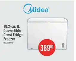 The Brick Midea 10.3 Cu. Ft. Convertible Chest Refrigerator-Freezer - MRC10M4CWW offer