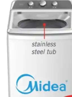The Brick Midea 4.3 Cu. Ft. Top-Load Washer - White - MLV43A3AWW offer