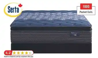 The Brick Serta Back Logic 3.0 Eurotop Plush Queen Mattress offer