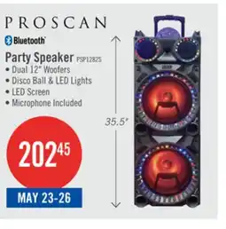 The Brick Proscan Light Up Bluetooth Speaker with Disco Ball and LED Lights - PSP1282 offer