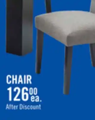 The Brick Burk Dining Chair with Polyester Fabric - White offer