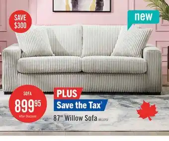 The Brick Willow 87 Light Grey Fabric Sofa with Track Arms and Reversible Seat and Back Cushions offer