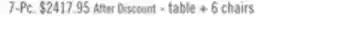 The Brick Aspen 7pc Dining Package with 80-104 Extension Table & 6 Chairs, Fabric - Natural offer