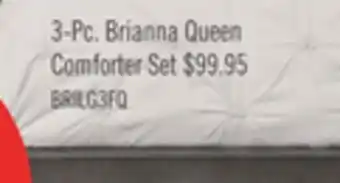 The Brick Brianna Light Grey 3-Piece Full/Queen Comforter Set offer