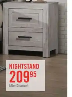 The Brick Lark Bedside 2-Drawer Nightstand, 24W x 26H - Rustic White offer