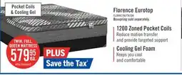 The Brick Springwall Florence Eurotop Luxury Firm Twin Mattress offer