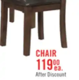 The Brick Talia Dining Chair with Vegan-Leather Fabric, Cross-Back - Brown offer