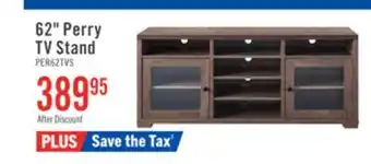 The Brick Perry 62 TV Stand with Storage and Cable Management for TVs up to 70- Hazelnut offer