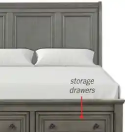The Brick Chelsea Platform Storage Bed with Headboard & Frame, Grey - Queen Size offer