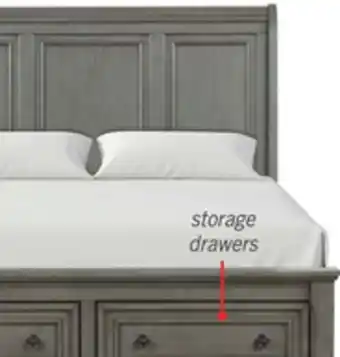 The Brick Chelsea Platform Storage Bed with Headboard & Frame, Grey - Queen Size offer